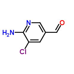 6-Amino-5-chloro-pyridine-3-carbaldehyde structure