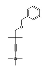 Benzene, [[[2,2-dimethyl-4-(triMethylsilyl)-3-butyn-1-yl]oxy]Methyl]-结构式