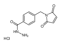 4-(2-N-马来酰亚胺顺丁烯二酰亚胺)甲基苯肼盐酸盐结构式