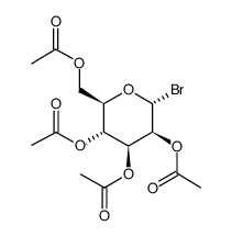 2,3,4,6-四-O-乙酰基-1-溴-Α-D-甘露糖结构式