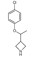 3-(1-(4-chlorophenoxy)ethyl)azetidine Structure