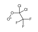 1,1-dichloro-2,2,2-trifluoro-1-λ1-oxidanyloxyethane结构式