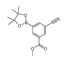 methyl 3-cyano-5-(4,4,5,5-tetramethyl-1,3,2-dioxaborolan-2-yl)benzoate picture