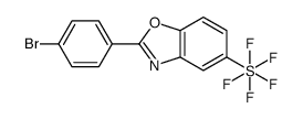 2-(4-Bromophenyl)-5-(pentafluoro-λ6-sulfanyl)-1,3-benzoxazole结构式