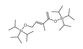 (E)-3-methyl-2,5-bis(triisopropylsiloxy)-1,3-pentadiene Structure