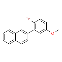 2-(2-溴-5-甲氧基苯基)萘结构式