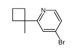 4-溴-2-(1-甲基环丁基)吡啶结构式