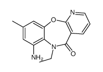 7-amino-6-ethyl-9-methylpyrido[2,3-b][1,5]benzoxazepin-5-one结构式