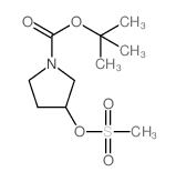 (R)-1-Boc-3-methanesulfonyloxypyrrolidine Structure