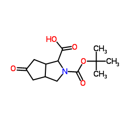 2-[((叔丁氧基)羰基] -5-氧-八氢环戊[c]吡咯-1-羧酸图片
