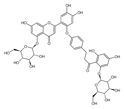 phloridzin-(I-4,O,II-2)-luteolin-5-O-glucoside Structure