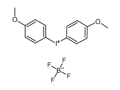 Di(p-anisyl)iodonium Tetrafluoborate结构式