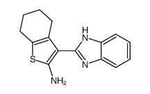 3-(1H-苯并咪唑-2-基)-4,5,6,7-四氢苯并[b]噻吩-2-胺结构式