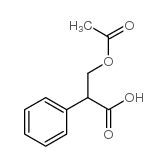 2-苯基-3-乙酰氧基丙酸结构式