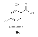 4-氯水杨酸-5-磺酰胺结构式