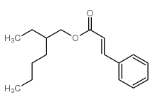 3-苯基丙烯酸异辛酯结构式