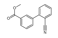 2'-氰基-[1,1'-联苯]-3-羧酸甲酯结构式