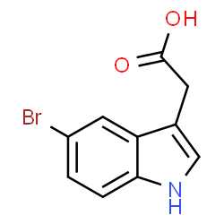 1H-Indol-1-yl,5-bromo-3-(carboxymethyl)-(9CI) structure