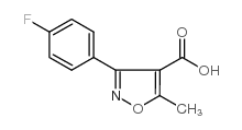 3-(4-氟苯基)-5-甲基异恶唑-3-甲酸结构式