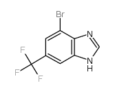 4-溴-6-(三氟甲基)苯并咪唑结构式