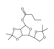 O-n-丁酰基-2,3,5,6-O-二异亚丙基-α-D-甘露呋喃糖苷结构式