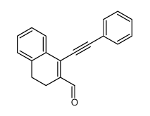 1-(2-phenylethynyl)-3,4-dihydronaphthalene-2-carbaldehyde结构式