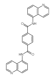 1,4-Benzenedicarboxamide,N1,N4-di-5-quinolinyl- Structure