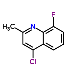 4-氯-8-氟-2-甲基喹啉结构式