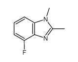 1H-Benzimidazole,4-fluoro-1,2-dimethyl-(9CI) Structure
