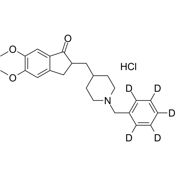 Donepezil-d5 hydrochloride结构式