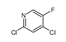 2,4-二氯-5-氟吡啶结构式
