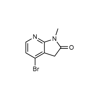 4-Bromo-1-methyl-1,3-dihydro-2H-pyrrolo[2,3-b]pyridin-2-one Structure