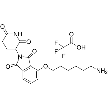 Thalidomide-O-C6-NH2 TFA结构式