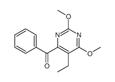(5-ethyl-2,6-dimethoxypyrimidin-4-yl)-phenylmethanone Structure