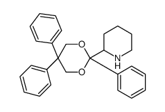 2-(2,5,5-triphenyl-1,3-dioxan-2-yl)piperidine Structure