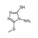 4-amino-3-methylsulfanyl-1H-1,2,4-triazole-5-thione Structure