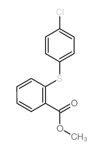 methyl 2-(4-chlorophenyl)sulfanylbenzoate Structure