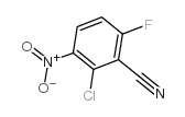 2-氯-6-氟-3-硝基苯甲腈结构式