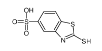 2-sulfanylidene-3H-1,3-benzothiazole-5-sulfonic acid结构式