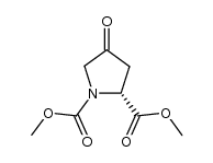 (R)-4-oxo-1,2-pyrrolidinedicarboxylic acid dimethyl ester结构式