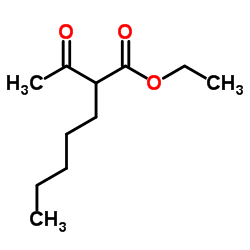 2-戊基乙酰乙酸乙酯结构式
