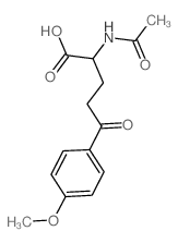 Benzenepentanoic acid, a-(acetylamino)-4-methoxy-d-oxo- Structure