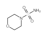 4-吗啉磺酰胺结构式