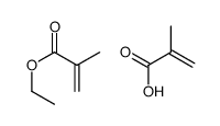 ethyl 2-methylprop-2-enoate,2-methylprop-2-enoic acid结构式