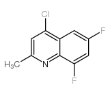 4-氯-6,8-二氟-2-甲基喹啉结构式