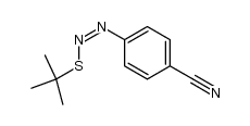 (Z)-(4-cyanophenyl)azo tert-butyl sulfide结构式