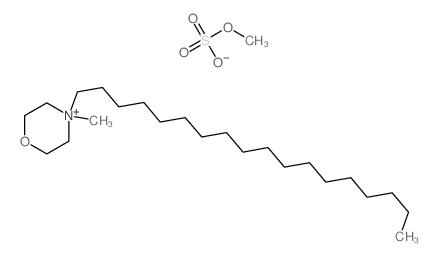 4-methyl-4-octadecyl-1-oxa-4-azoniacyclohexane; sulfooxymethane Structure