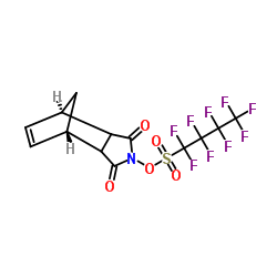 N-Hydroxy-5-norbornene-2,3-dicarboximide perfluoro-1-butanesulfonate structure