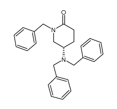(5S)-1-benzyl-5-(N,N-dibenzylamino)-piperidin-2-one Structure