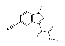methyl (5-cyano-1-methyl-1H-indol-3-yl)(oxo)acetate结构式